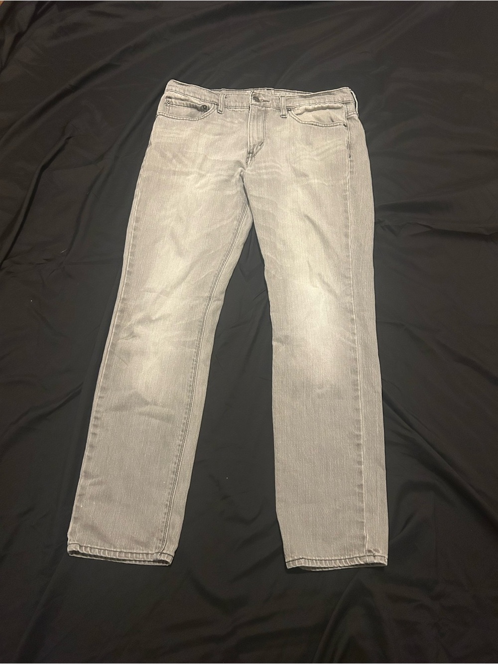 Levi's Men's Light Gray Straight Jeans